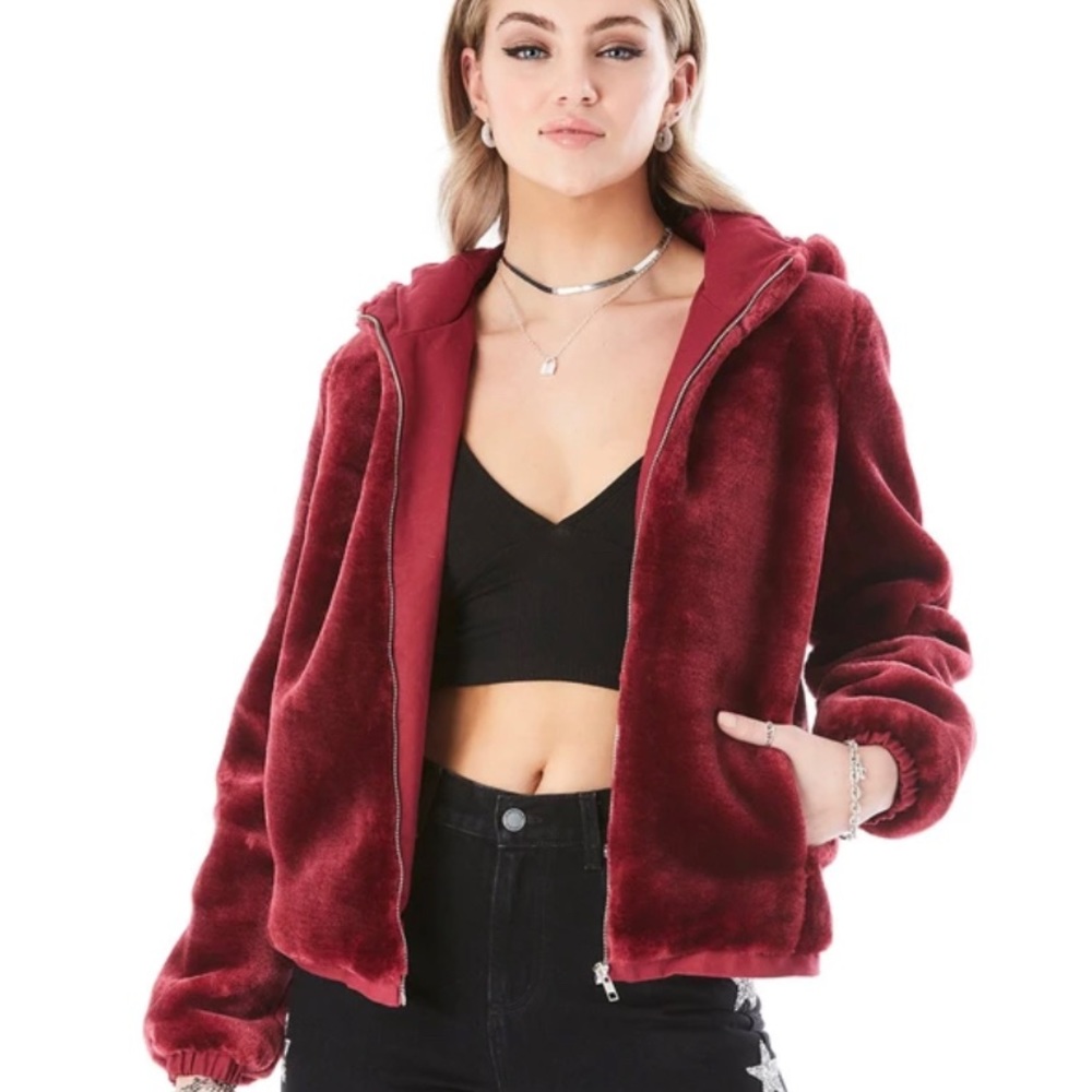 LF FUR crop jacket